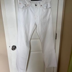 Martin + Osa Slim Fit White Jeans